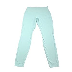 Lululemon Nulu High Rise Leggings Cyan Blue Size 12 Yoga Athletic Pants